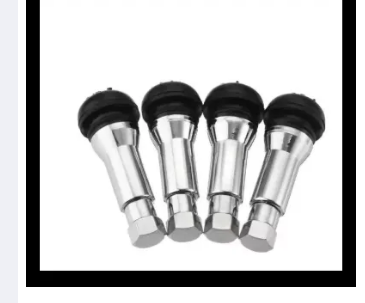 Pack of 4 nozzel Aluminum Alloy & Natural Rubber Car Tyre Tire Nozzle Tubeless Tyre Tire Valve CAR BIKE UNIVERSAL TIRE NOZZLE Tyre Wheel Rim Tyre Valve Cycle Bike