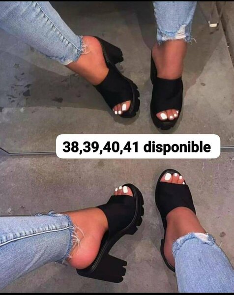 Sandales à talons compensés mode