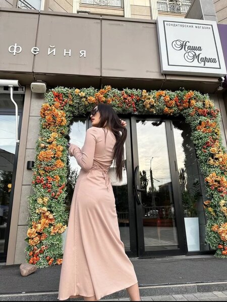 платье на завязках