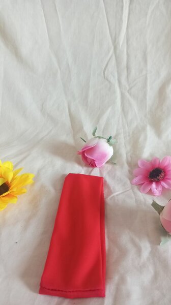 Bandeau Cheveux Rouge Élégant