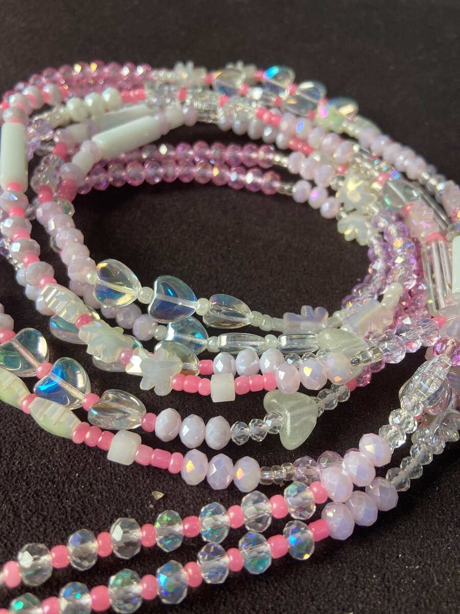 Pink & Lilac beads