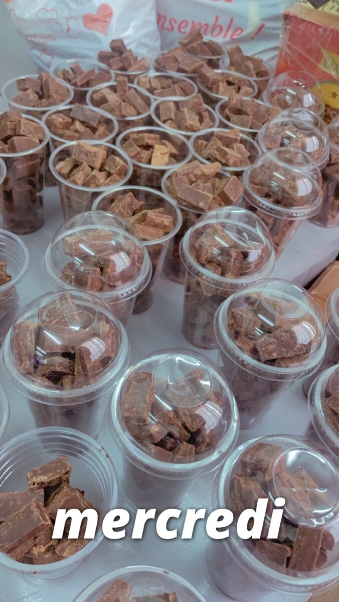 Cubes de chocolat bio