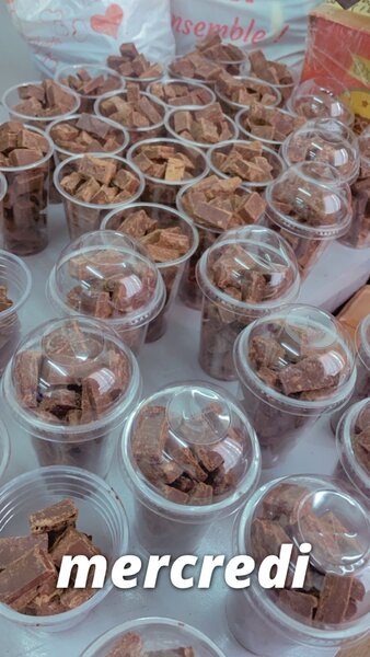 Cubes de chocolat bio