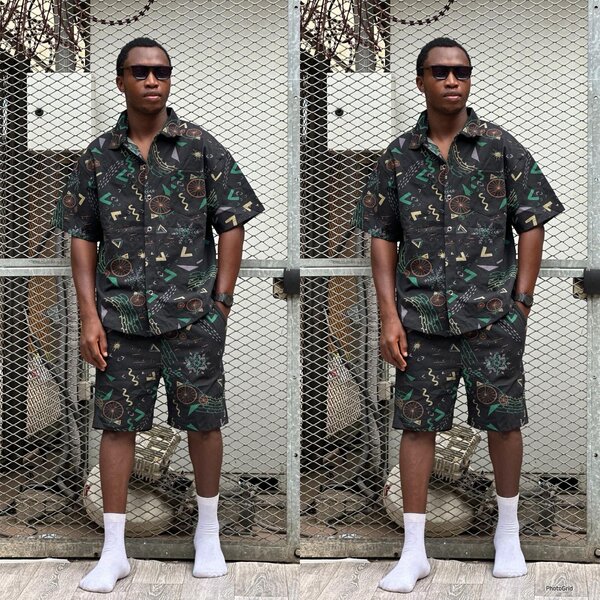 Costume décontracté imprimé