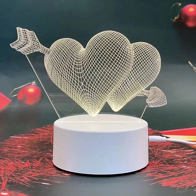 Романтичный ночник в форме сердца