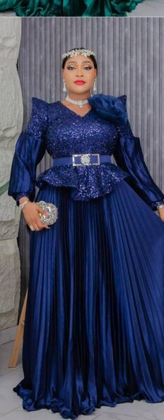 Robe de soirée élégante plissée