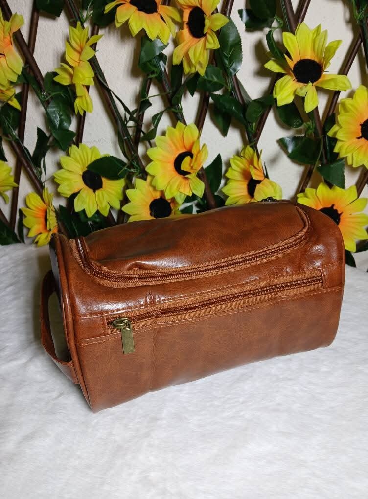 Trousse de toilette cuir