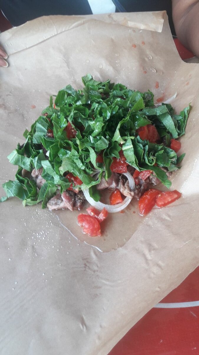 Goat meat with vegetable