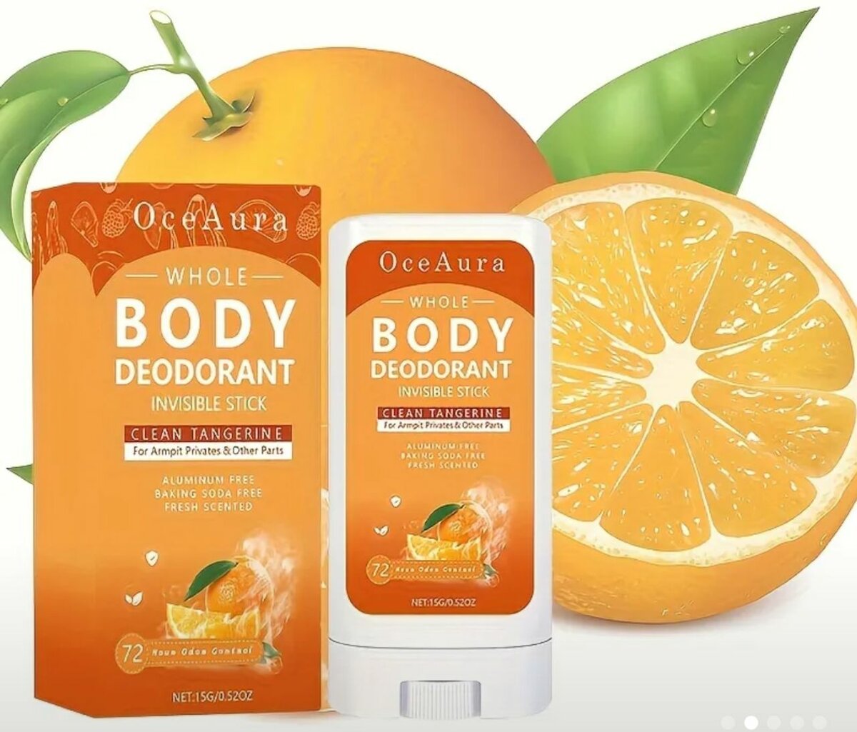 15 G Barres Deodorantes Corporelles Parfumées I'Orange