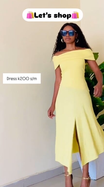 Elegant  dress  Yellow s/m