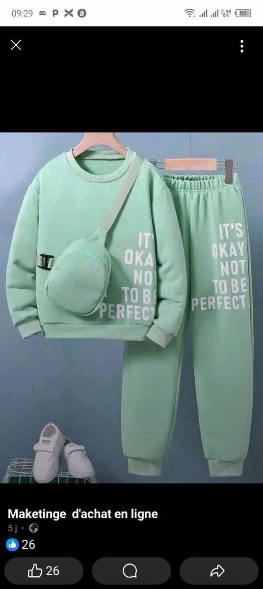 Ensemble de survêtement vert