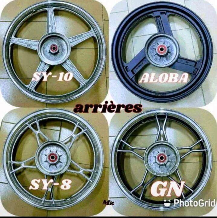 Jantes de moto en alliage léger