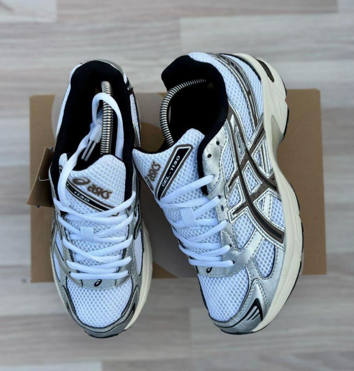 Baskets de course blanches tendance