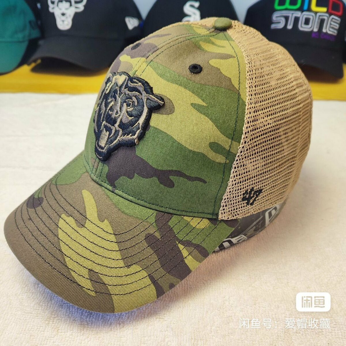 Мужская кепка NWT 47 Chicago Bears Classic Logo WOODLAND CA