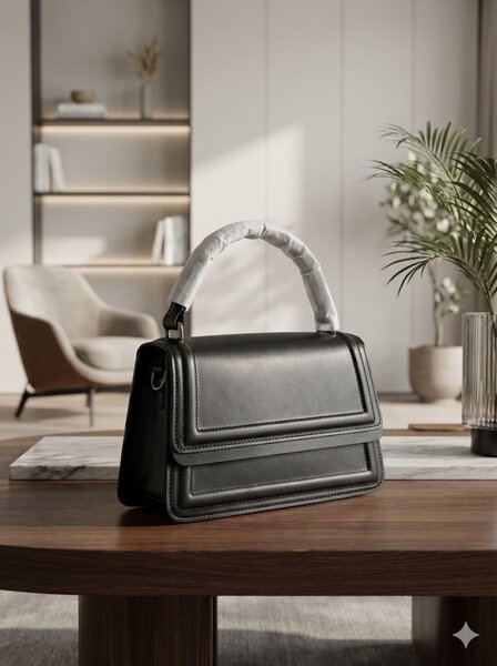 Sac à main élégant noir