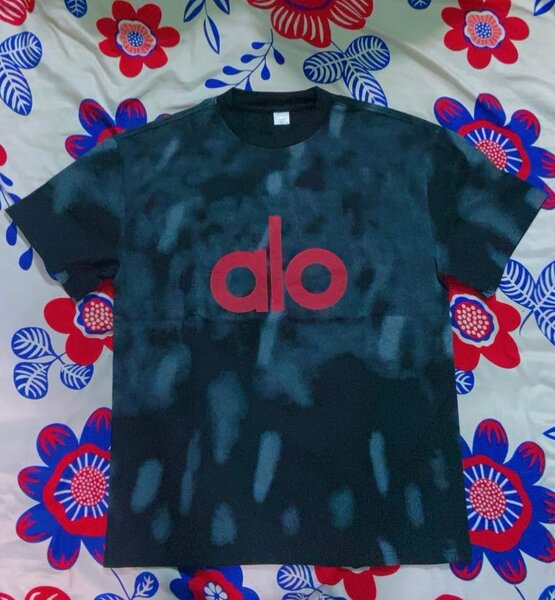 T-shirt tie-dye Alo noir