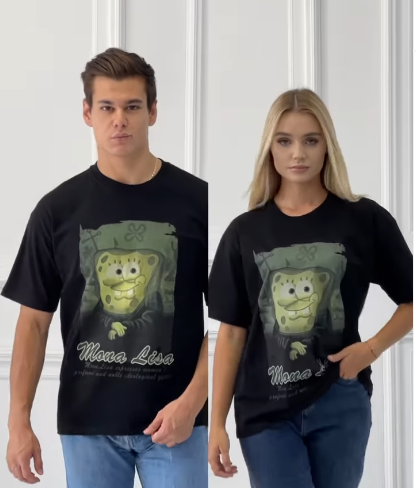 Оверсайз футболки с принтом из 100% хлопка🔥