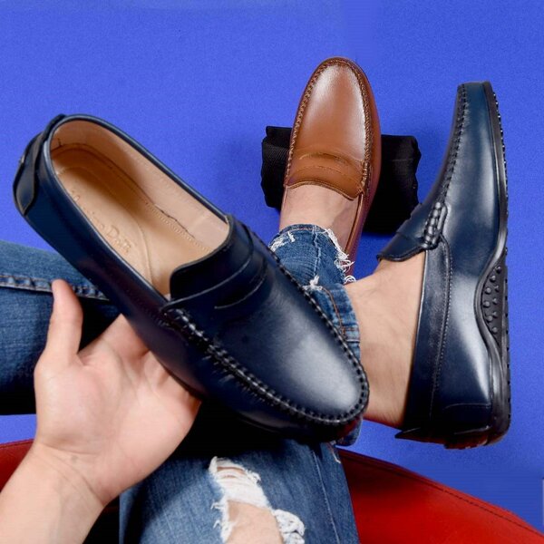 Mocassins en cuir pour hommes