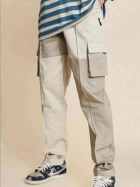 Pantalon cargo beige tendance