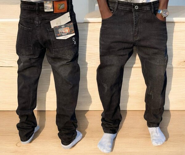 Jeans Homme Confort Noir