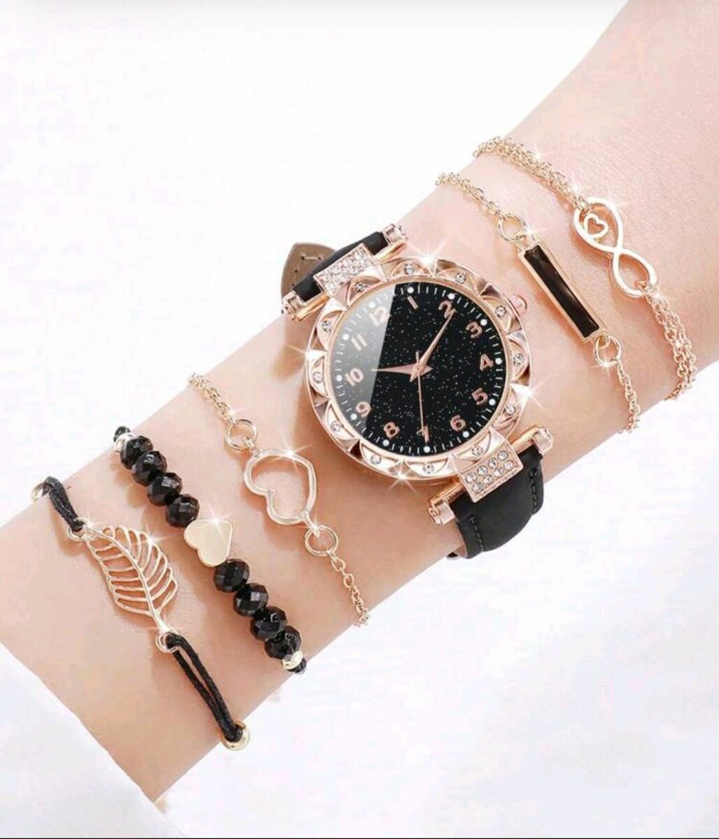 Chaîne argente et ensemble montre