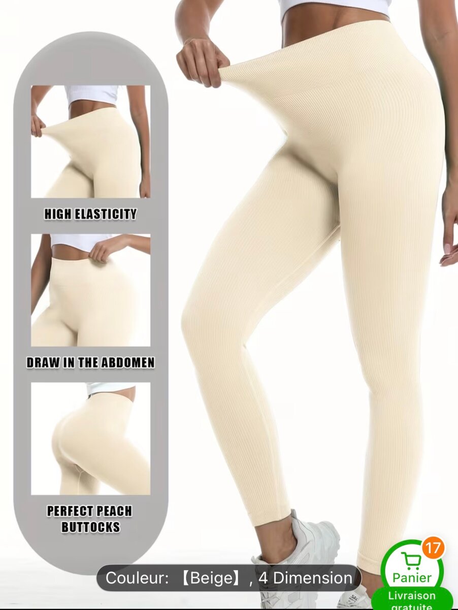 Leggings de Sport Élastiques