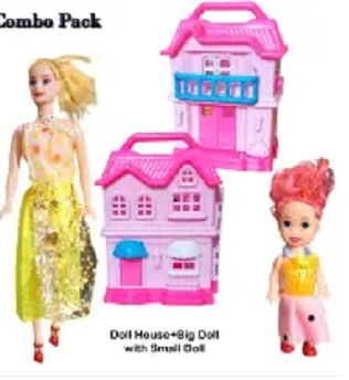 Plastic Kids Doll Playset for girls
