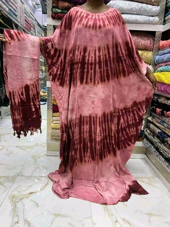 Kaftan long tie-dye élégant