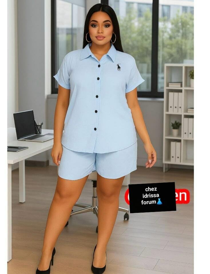 Ensemble Chemise et Short Femme