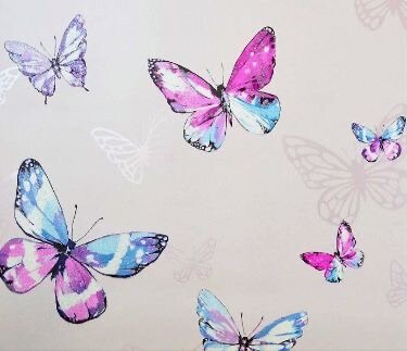 Papier peint papillons colorés