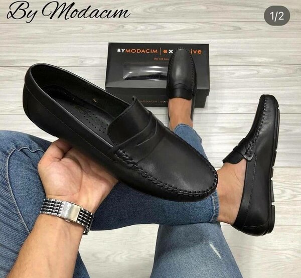 Mocassins Élégants en Cuir Homme