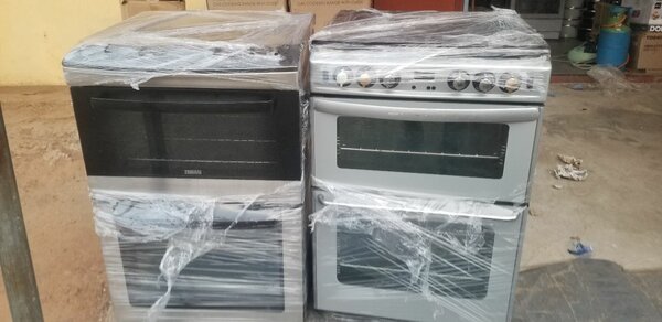 Four burner stove with grill and oven