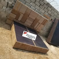 custom made bed with a high base