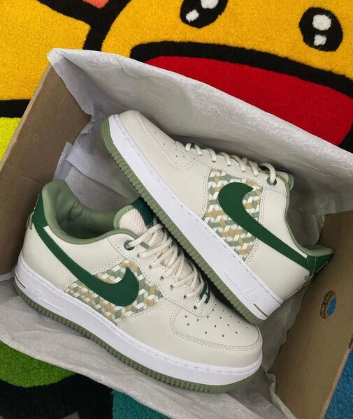 Airforce 1( cream and green)
