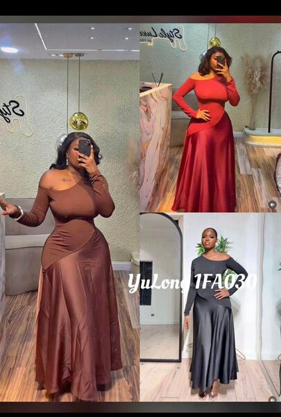 Robe élégante à manches longues