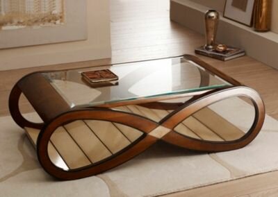 Table basse design avec rangements