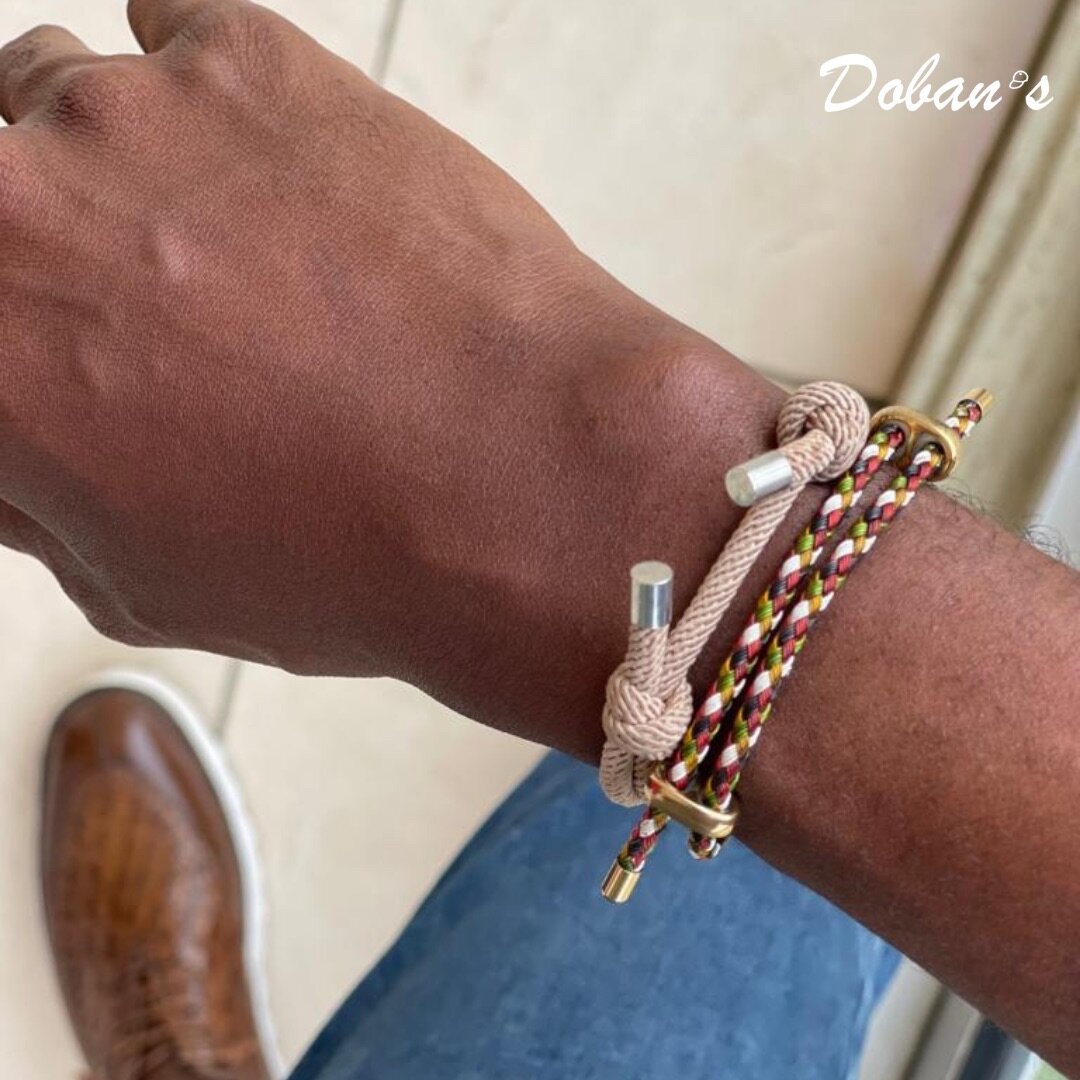 Duo bracelets à corde réglage