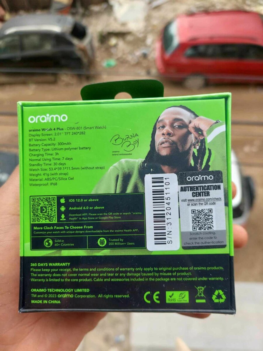 Oraimo Watch 4 Plus - Montre Connectée