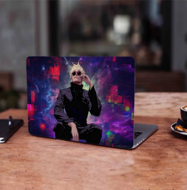 Gojo Satoru Aesthetic Laptop back cover / skin / sticker for girls / boys - Vinyl Sticker Decal - For All Laptops - Sizes 13 13.3 14.6 15 15.4 15.6 inches Laptop