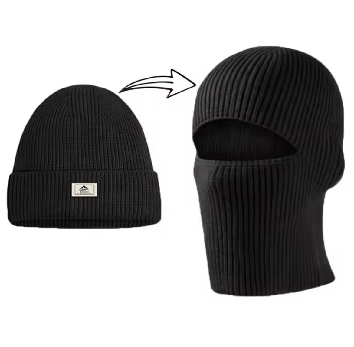 Cagoule élégante réversible