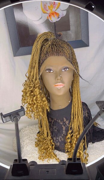 Braided hair wig