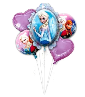 Character Foil Balloon Bouquet (Pack of 5 Pcs)