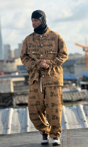 Stylish Printed Denim Set