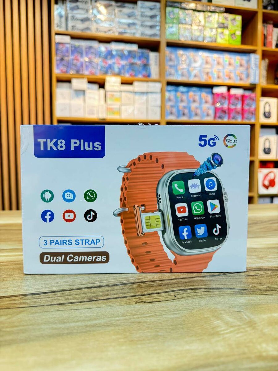 Montre connectée Tk8 plus avec puce et caméra