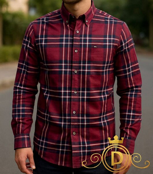 Chemise à carreaux pour homme