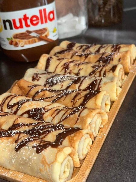 Crêpes au chocolat Nutella