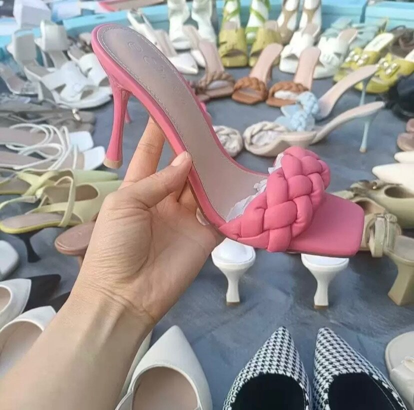 Ladies slipper heels