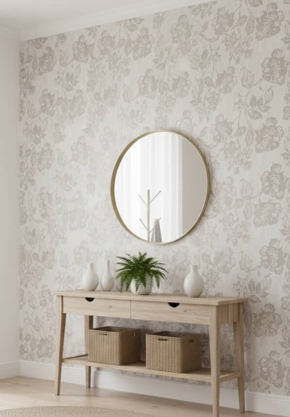 Papier Peint Floral Élégant