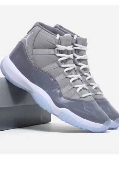 Baskets montantes grises homme