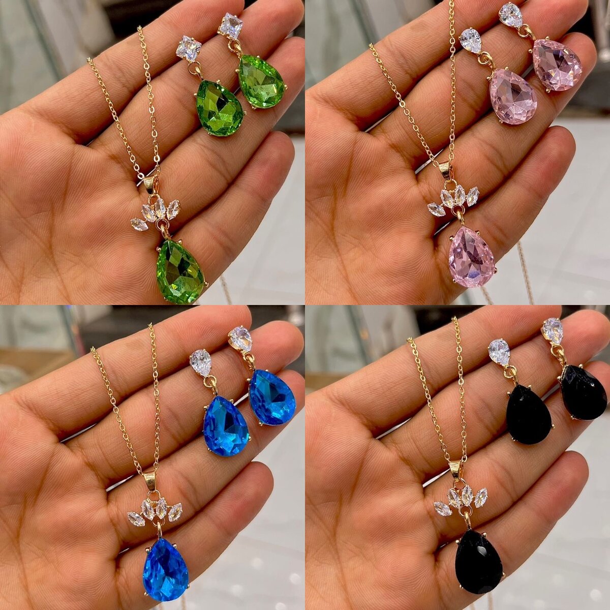 Set of Pearl Locket with Earrings